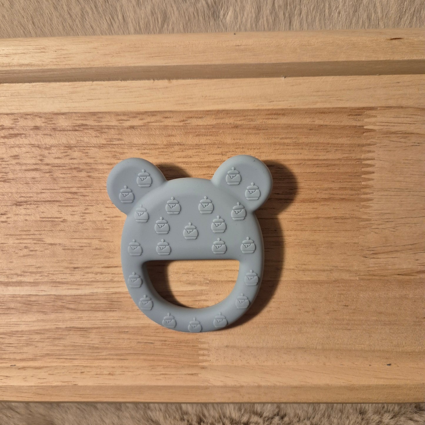 Beißring Bär Graublau