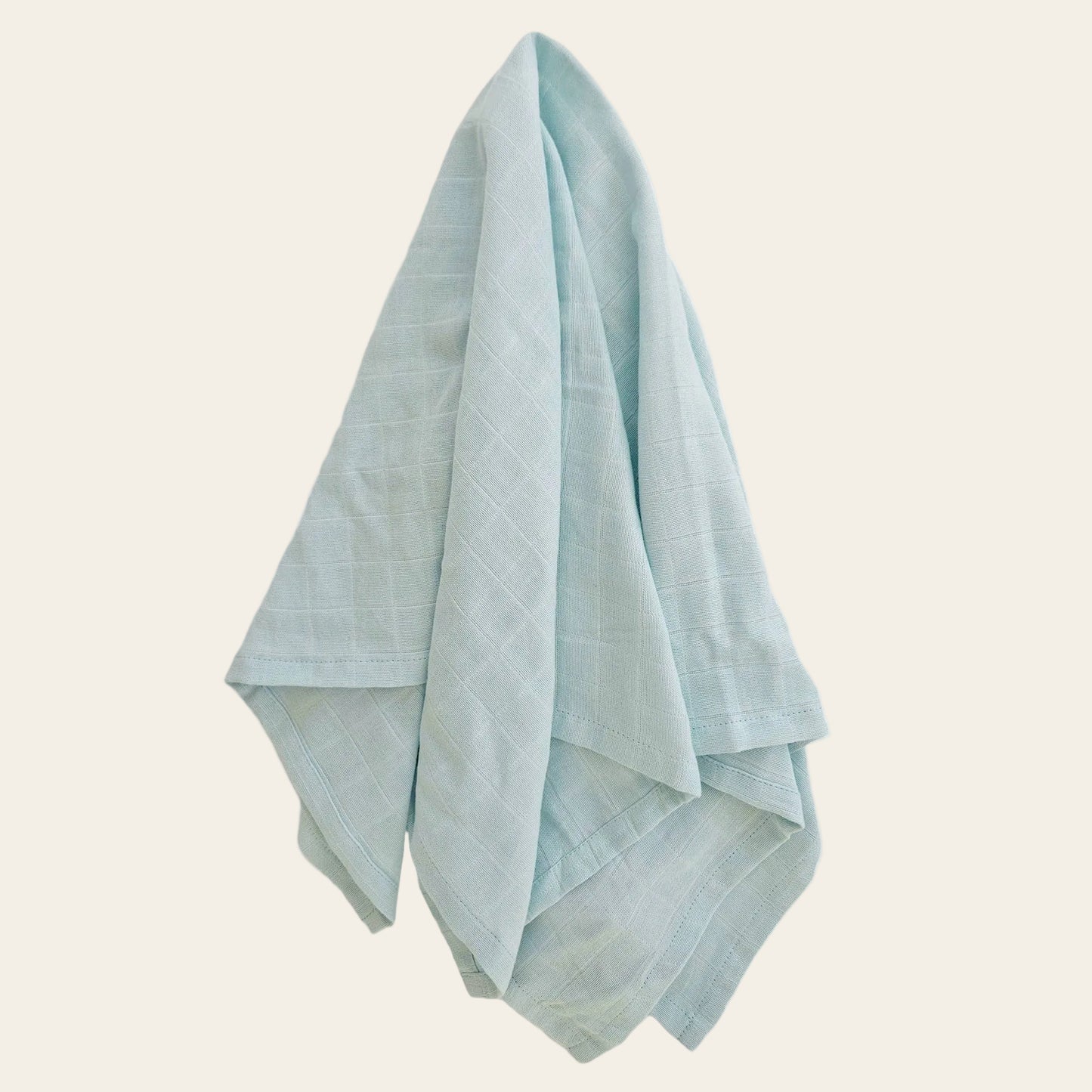 Bio-Babymusselin-Decke Eisblau