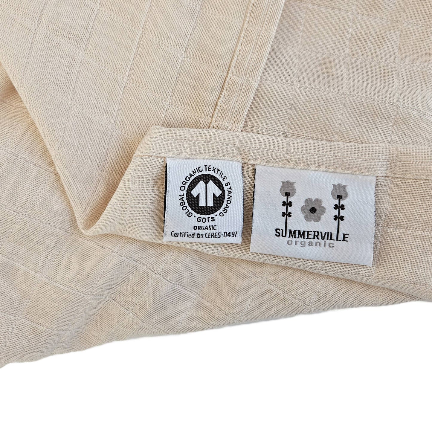 Bio-Babymusselin-Decke Sandshell