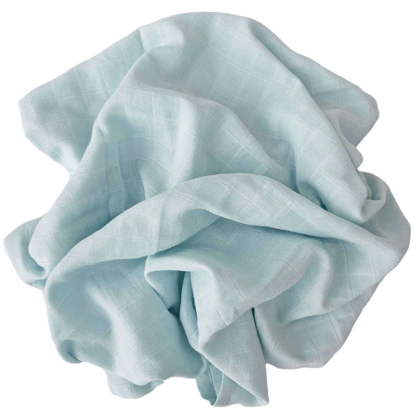 Bio-Babymusselin-Decke Eisblau