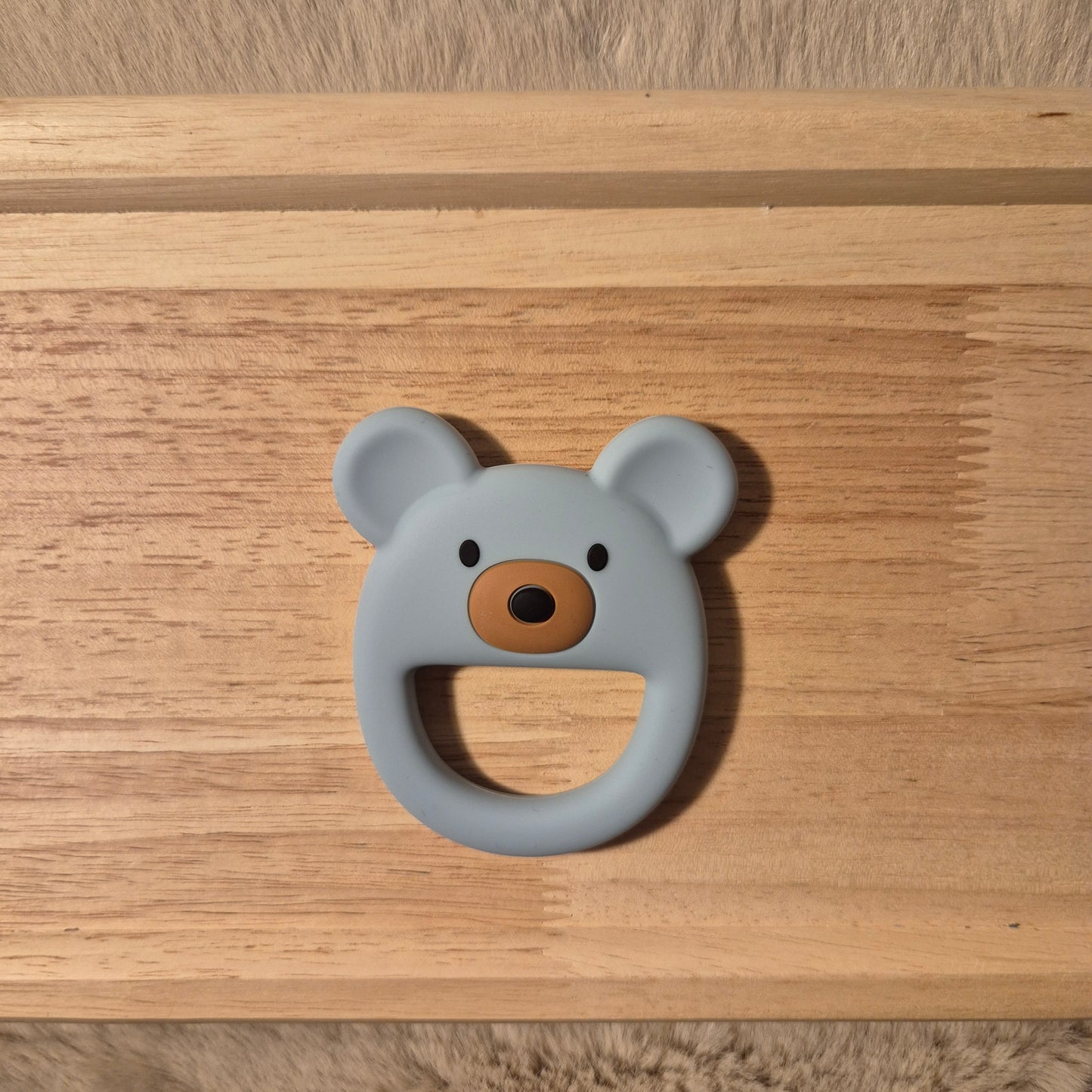 Beißring Bär Graublau