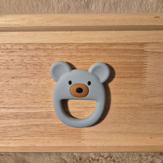 Beißring Bär Graublau